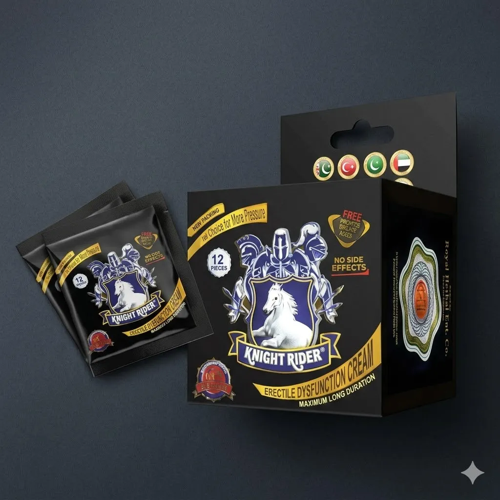 Knight Rider Delaying Condom & Cream BOX (With Private Packing 🔞) 12 pieces