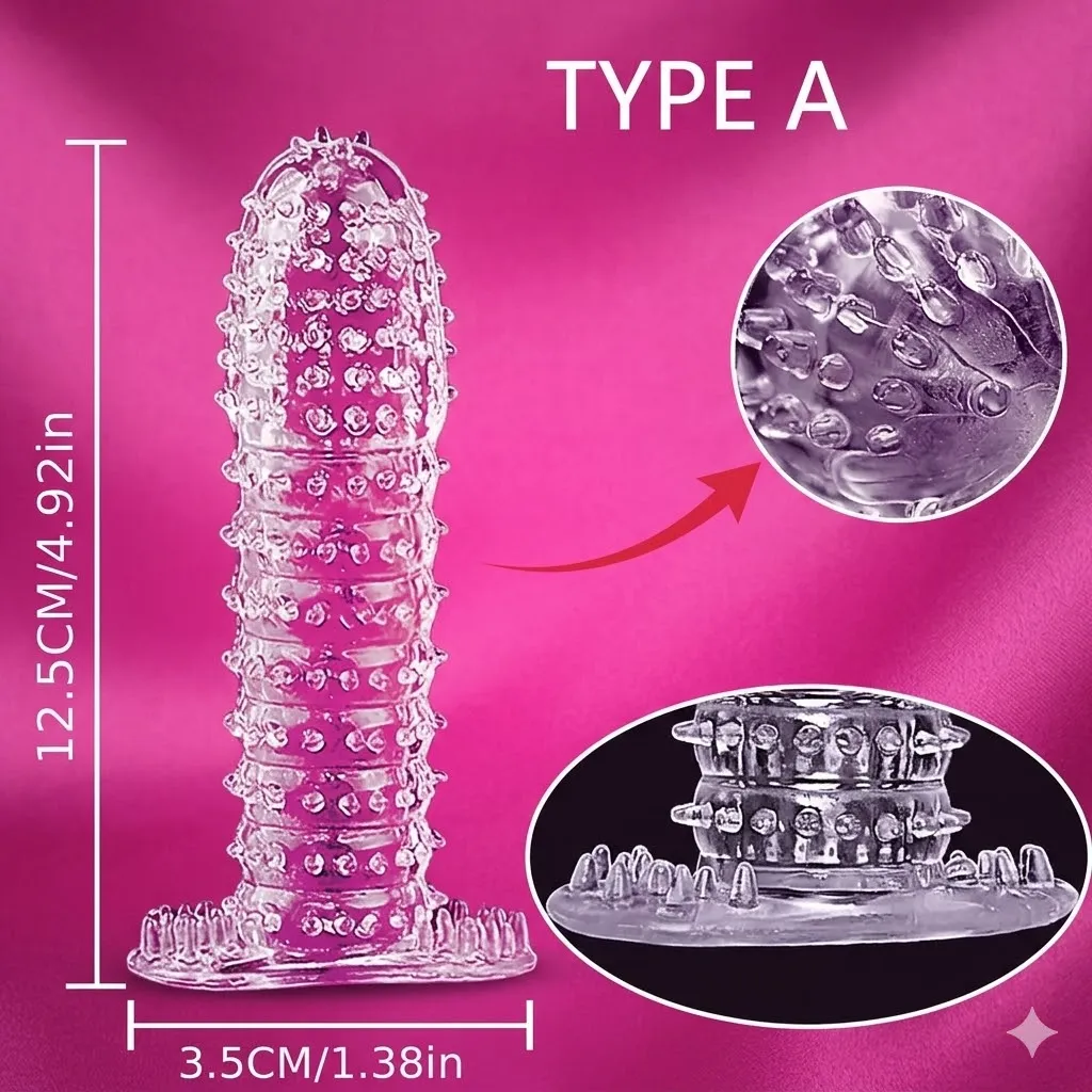 Silicon Crystal Reusable Condom (With Private Packing 🔞)