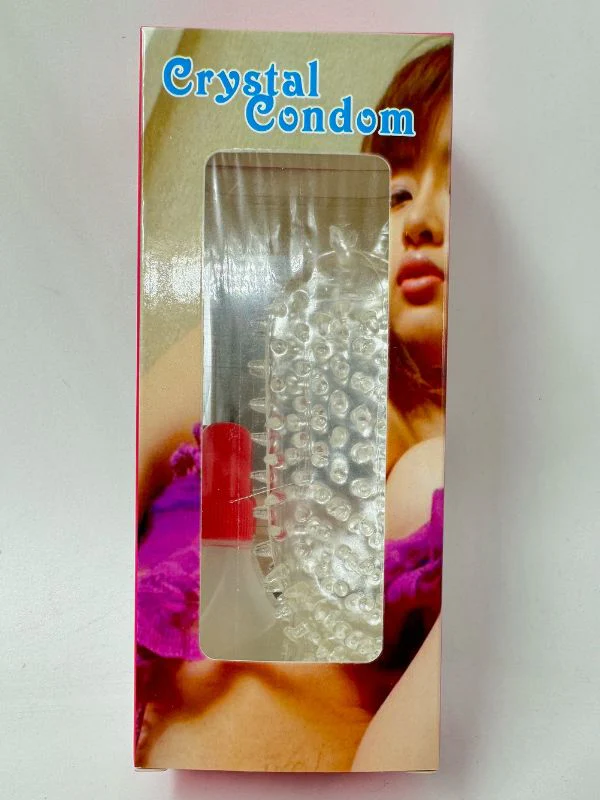 Crystal Silicone Condom with Lubricant - Spike Reusable Condoms - Washable Condoms