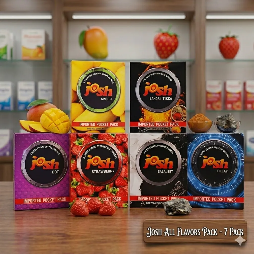 Josh Condoms Ultimate Variety Pack (21 Condoms) – 7 Styles Bundle