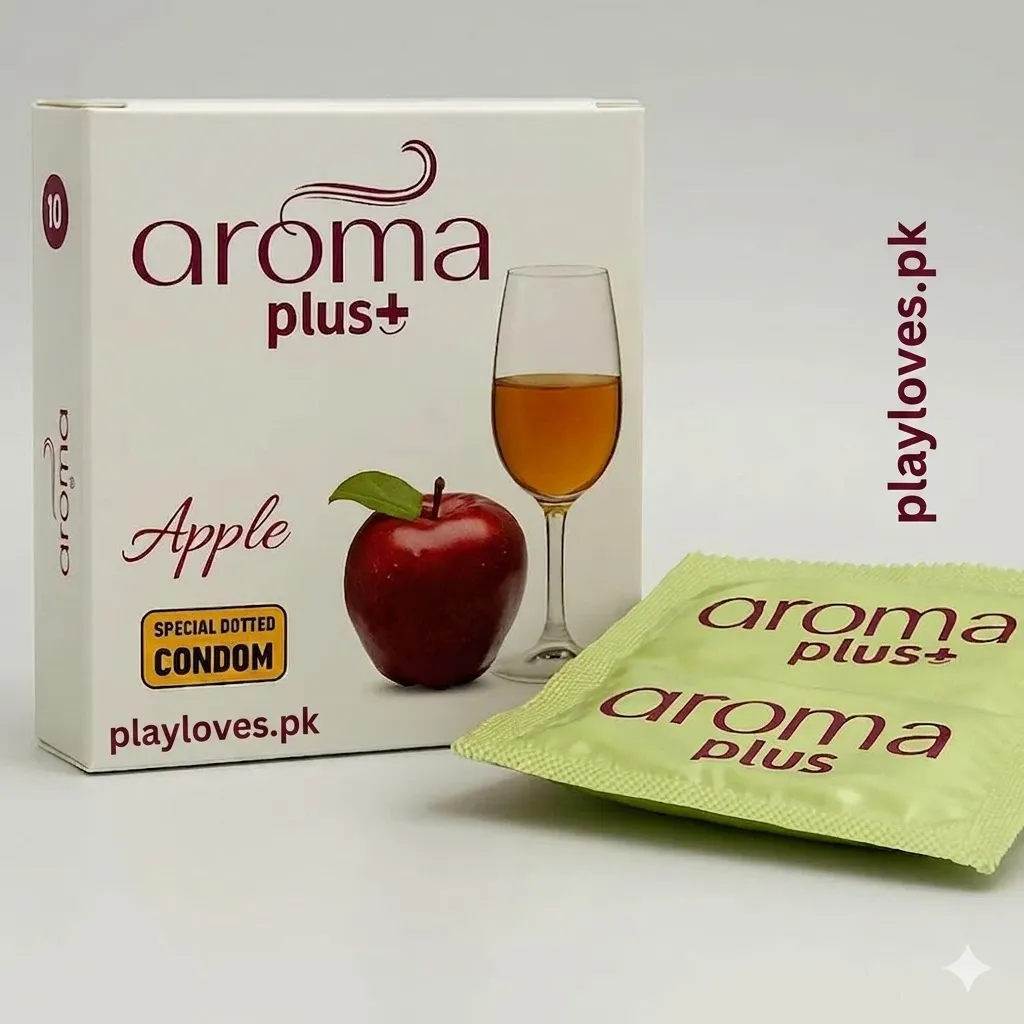 Aroma Plus Apple Dotted Condoms (3 Pack) – Green Apple & Dotted