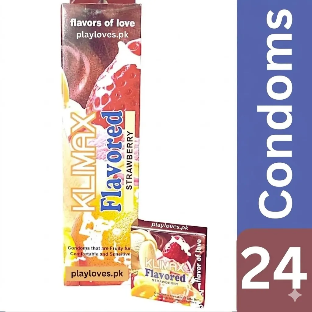 Klimax Strawberry Flavored Condoms (24 Pack) – Sweet Romance