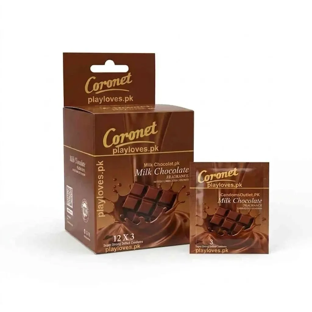 Coronet Milk Chocolate Condoms – Dotted (36 Pack)