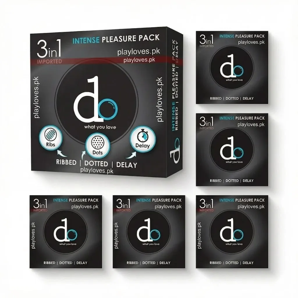 Do 3-in-1 Condoms (18 Pack) – Triple Action Mega Saver