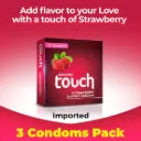 Touch Strawberry Condoms(With Private Packing 🔞)