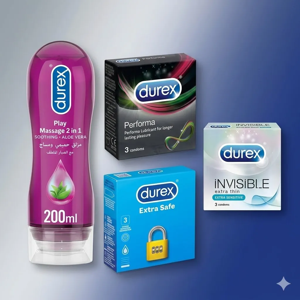 Durex Lubricant 200ml ,Extra Safe,Invisible,Performa Premium Imported Condom